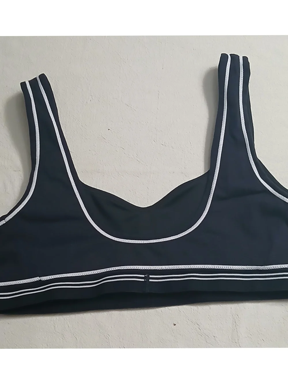 ALO Yoga Sports Bra with White Trim